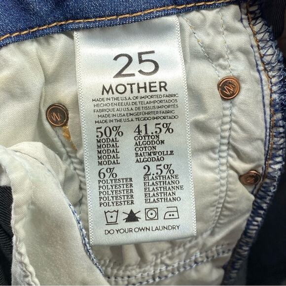 Mother High Waisted Looker Jeans The Sun Don’t Shine Forever Denim Skinny Sz 25 - Picture 10 of 12